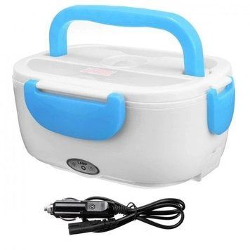 Ланчбокс з підігрівом їжі 12V Electric lunch box / Ланч-бокс від прикурювача Блакитний pr65638435/2-1 фото