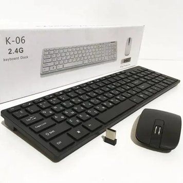 Бездротова клавіатура Keyboard+мишка wireless k06 sp2230 фото