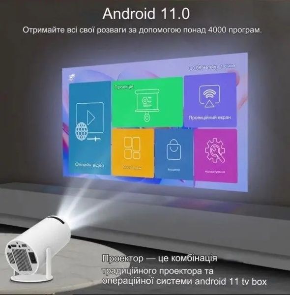 Смарт Проектор MAGCUBIC HY300 4K Android 11 HD BT5.0 Dual Wi-Fi Домашній кінотеатр 4k фото