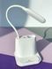 Рожева Акумуляторна настільна LED лампа Bionic Desk Lamp c USB виходом, органайзером та підставкою для смартфона 2050018/1 фото 1