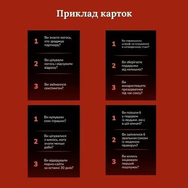 Настільна гра Приватність 290148, 100 карток, 300 питань 290148 фото