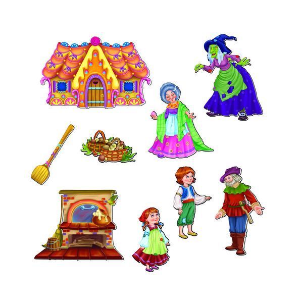 Настільна гра магнітний театр "Пряничний будиночок" Vladi Toys VT3206-54 Укр VT3206-54 фото
