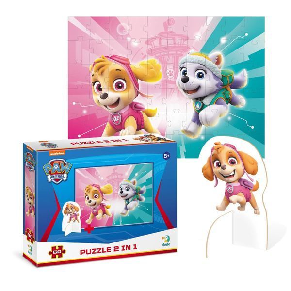 Дитячі Пазли Paw Patrol "Подружки" DoDo 200166 60 елементів, з фігуркою 200166 фото