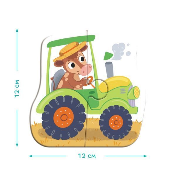 Дитячий пазл 4 в 1 "Baby puzzle. Транспорт" DoDo Toys 300685 набір 4 в 1 300685 фото
