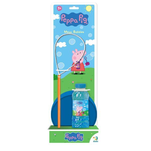 Мильні бульбашки "Mega Bubbles з тарілкою Peppa Pig" 200634 об'єм 450 мл 200634 фото