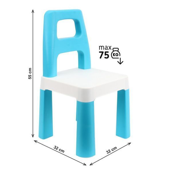 Дитячий стілець "Kids Chair" 9710TXK блакитний, до 75 кг 9710TXK фото