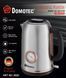 Електрочайник з термометром та корпусом з нержавіючої сталі Domotec MS 7849 sp9830 фото 2