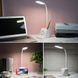 Рожева Акумуляторна настільна LED лампа Bionic Desk Lamp c USB виходом, органайзером та підставкою для смартфона 2050018/1 фото 7