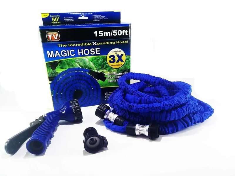 60m Шланг садовий поливальний X-hose, що розтягується X-hose/3 фото