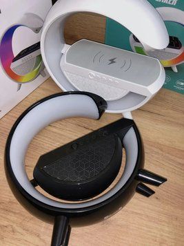 Розумний світильник/Нічник з бездротовою зарядкою для телефону/Bluetooth-колонка ME8888 фото