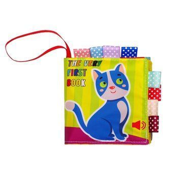 Розвиваюча м'яка книга "Котик Няв-Няв" 823444, 8 малюнків 823444 фото