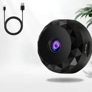 Міні-камера відеоспостереження з Wi-Fi / Портативна камера з мікрофоном / Бездротова міні-камера з магнітним кріпленням G10160 фото