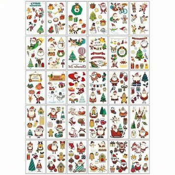 Набір дитячих тимчасових тату "Різдво та Новий рік № 1" tattoo-mini-set-cmas-30-1 tattoo-mini-set-cmas-30-1 фото