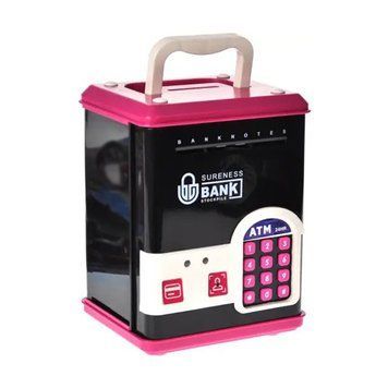 Дитяча скарбничка-сейф WF-3015H(Pink) музика, світло, пароль, імітація відбитка WF-3015H(Pink) фото
