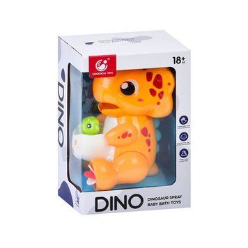 Дитяча іграшка для купання "Динозаврик" 9928-9929(Orange) 21 см, водоспад, присоски 9928-9929(Orange) фото