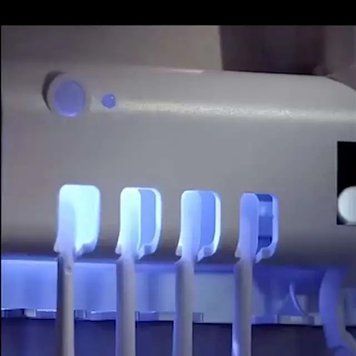 Тримач-диспенсер для зубної пасти та щіток Toothbrush sterilizer автоматичний 5090212113 фото