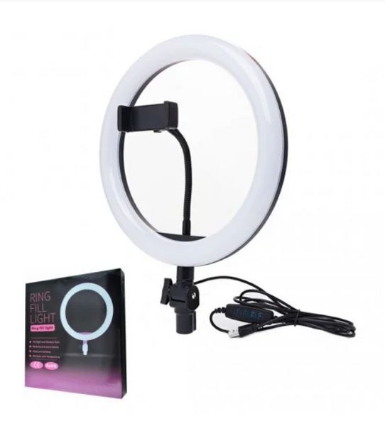 Кільцева світлодіодна Led-лампа для блогера селфі фотографа візажиста D 26 см Ring Ring26 фото