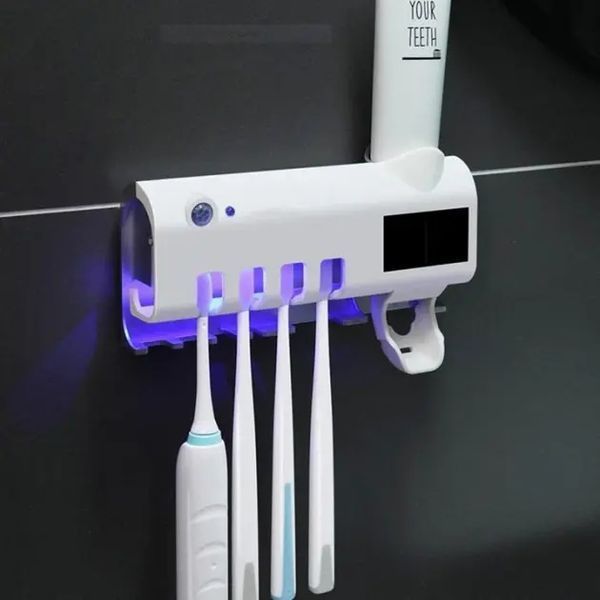Тримач-диспенсер для зубної пасти та щіток Toothbrush sterilizer автоматичний 5090212113 фото