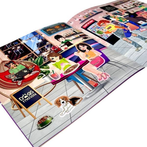 Дитяча книжечка з наклейками "Glamour Girls" РМ-87-03 РМ-87-03 фото