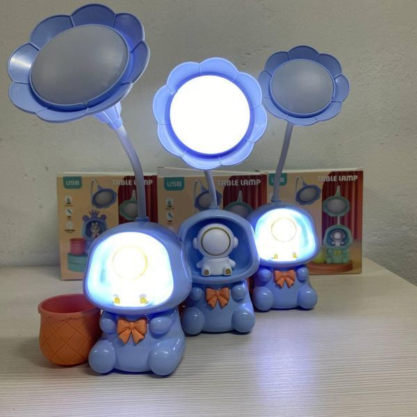 Дитяча настільна акумуляторна LED-лампа 3in1 Rabbit BLUE RAB31 фото