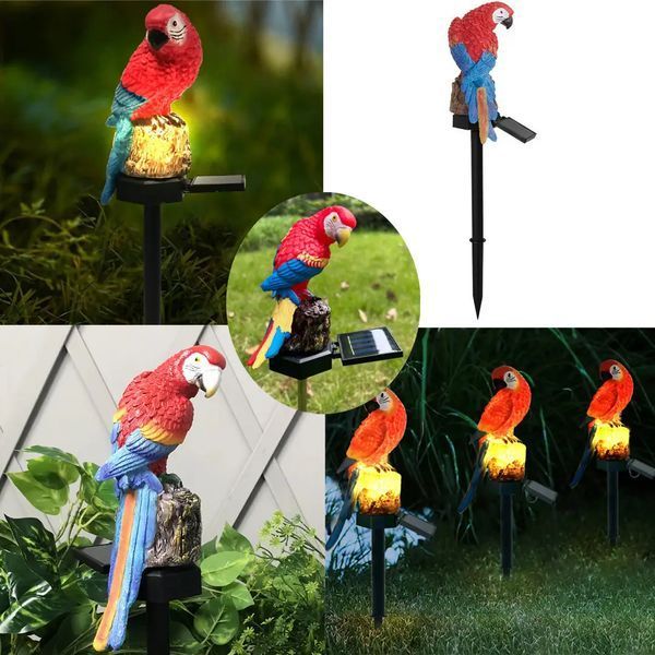 Ліхтар садовий SOLAR PARROT / Світильник для саду Папуга на сонячній батареї G7199 фото