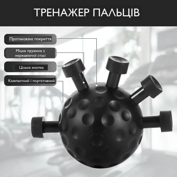 Еспандер для пензлів із двома рівнями навантаження із силікону та металу для тренування пальців YJ-8819 YJ8819 фото