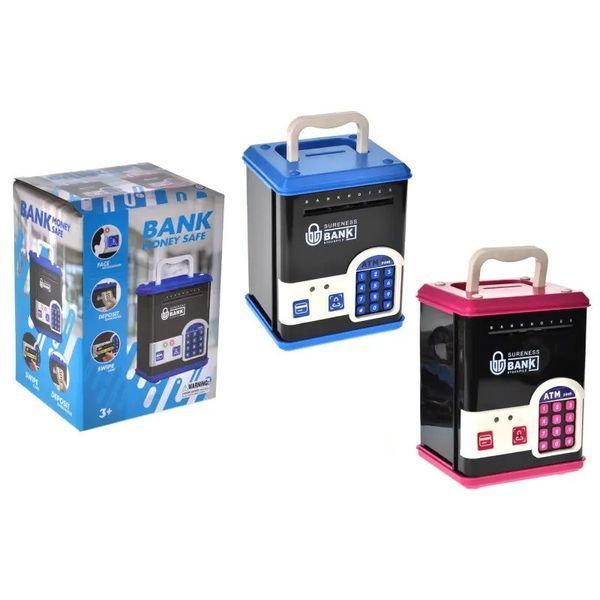 Дитяча скарбничка-сейф WF-3015H(Pink) музика, світло, пароль, імітація відбитка WF-3015H(Pink) фото