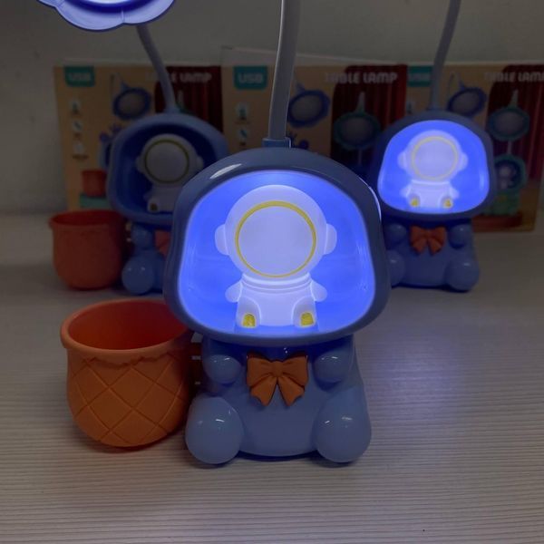 Дитяча настільна акумуляторна LED-лампа 3in1 Rabbit BLUE RAB31 фото