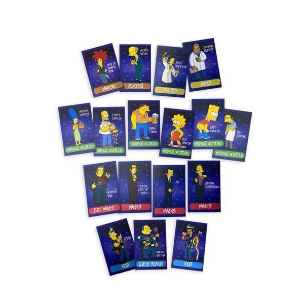 Настільна гра "Мафія "Сімпсони" PLR-0036 PLR-0036 фото