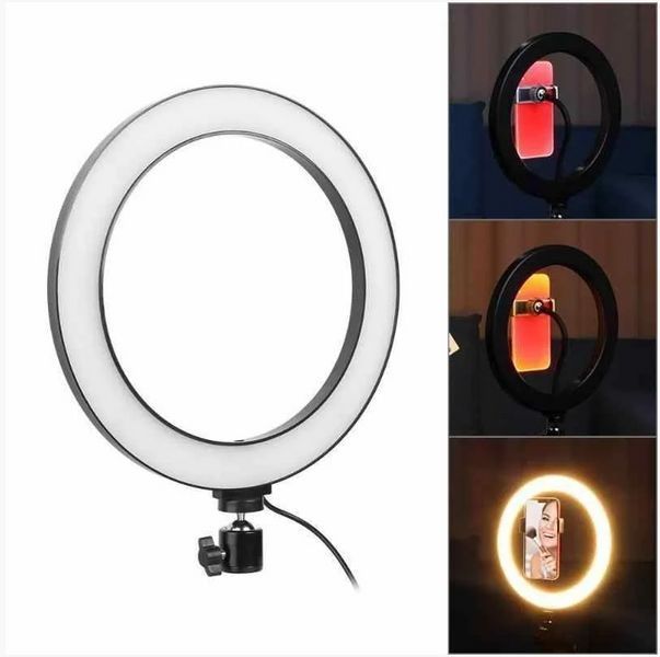 Кільцева світлодіодна Led-лампа для блогера селфі фотографа візажиста D 26 см Ring Ring26 фото
