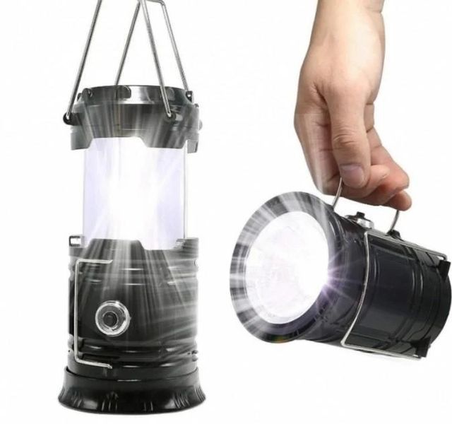 Кемпінгова LED-лампа X-BAIL BL-5800 з ліхтариком і сонячною панеллю BL5800BLAC фото