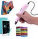 Набір для творчості 3D 3D ручка Pen-6 c LCD дисплеєм + графічний планшет + трафарети + 100 м пластику в комплекті M15846 фото 2