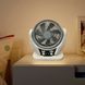 Портативний настільний вентилятор FAN-606 4в1 із сонячною панеллю компактний FAN606 фото 6
