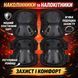 Набір тактичного захисту Eagle KN-04 Black: налокітники та наколінники, нейлон 1KN04 фото 1