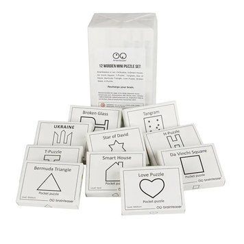Набір дерев'яних головоломок "Wooden mini puzzle set" Заморочка 12en 12en фото