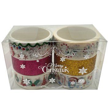 Набір декоративний скотч "Merry Christmas" XM-JD2273-3, 1,5 см x 2 м XM-JD2273-3 фото