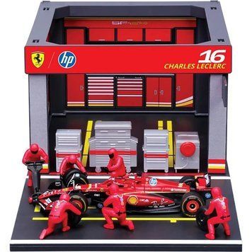 Ігровий набір Формула-1 "Pit Pass Ferrari SF-24" Bburago 18-36862 (#16) 18-36862 (#16) фото