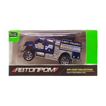 Дитяча металева машинка АвтоПром 7629 масштаб 1:64 S.W.A.T. з водометом 7629-1 фото