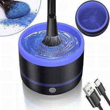 Електричний очисник пензлів для макіяжу Makeup brush cleaner LY-609 інструмент для очищення кистей 2053328 фото