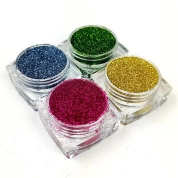 Набір гліттера для біо-тату &laquo;Базовий №2&raquo; glitter-set-4x-2, 4 кольори glitter-set-4x-2 фото