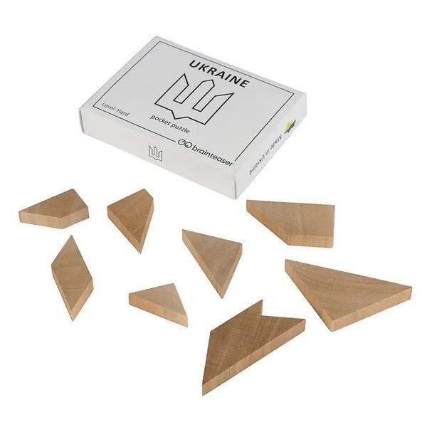 Набір дерев'яних головоломок "Wooden mini puzzle set" Заморочка 12en 12en фото