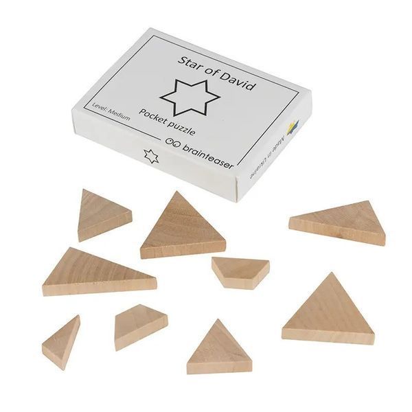 Набір дерев'яних головоломок "Wooden mini puzzle set" Заморочка 12en 12en фото