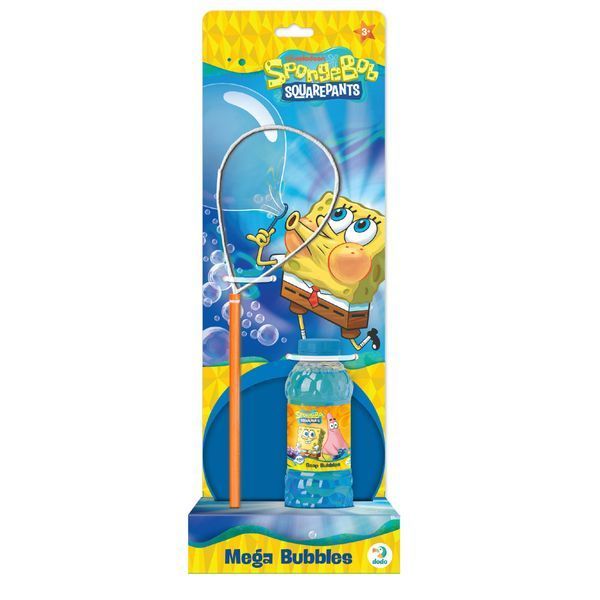 Мильні бульбашки "Mega Bubbles з тарілкою SpongeBob" 200636 об'єм 450 мл 200636 фото