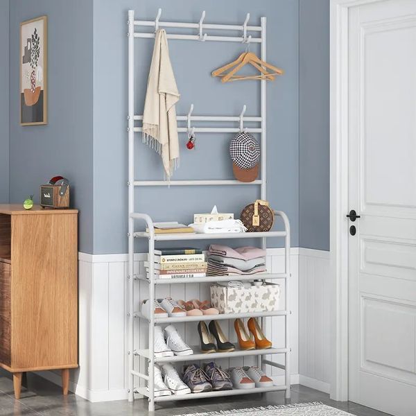 чорна Універсальна вішалка для одягу New simple floor clothes rack 5 полиць 540VENH2/1 фото