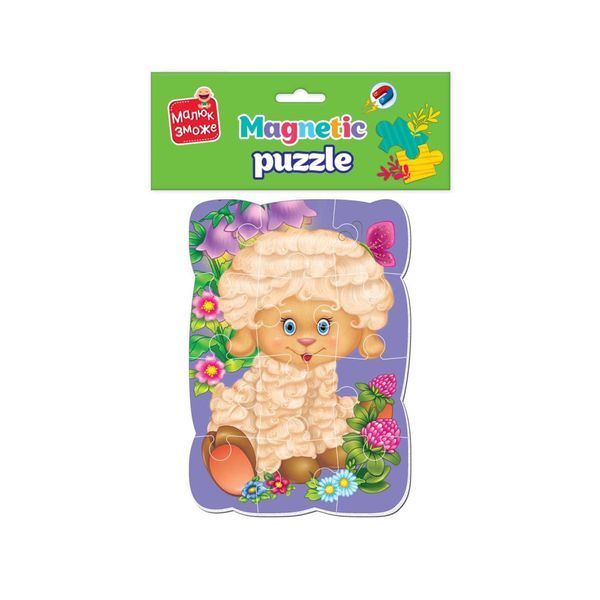 Магнітні пазли Малюк зможе "Вівця"&nbsp;Vladi&nbsp;toys VT3301-02 А5, Укр VT3301-02 фото