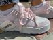 Жіночі кросівки NIKE DUNK, натуральна шкіра, білі з рожевими вставками 2013A фото 3