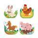 Дитячий пазл 4 в 1 "Baby puzzle. Сільські тварини" DoDo Toys 300686 набір 4 в 1 300686 фото 3