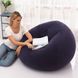 Надувне крісло-пуф Inflatable Sofa / Надувне крісло-мішок 110&times;110&times;85 см Темно-синій G6820/5 фото 4