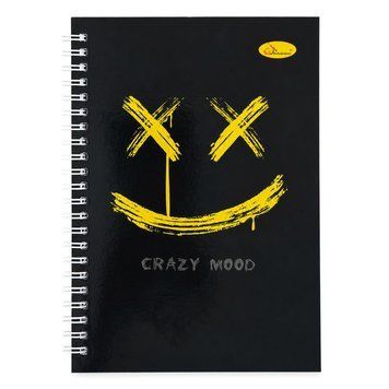 Блокнот для записів Crazy Mood АП-1708-1 А5, 80 аркушів, пружина збоку АП-1708-1 фото