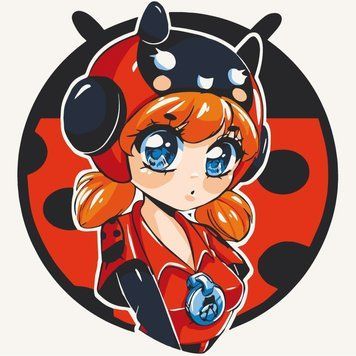 Картина за номерами "Ladybug Bea" Art Craft 15546-AC 30х30 см 15546-AC фото